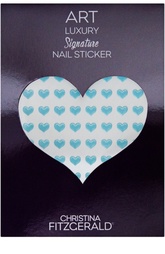 Наклейка для ногтей "Синее сердечко" (96 шт) Christina Fitzgerald