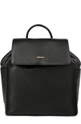 Кожаный рюкзак с логотипом бренда DKNY