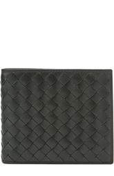 Кожаное плетеное портмоне Bottega Veneta