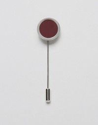 Бордовая булавка на лацкан ASOS - Burgundy
