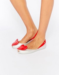 Туфли на плоской подошве Vivienne Westwood for Melissa Queen Heart