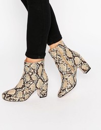 Ботильоны с металлическими вставками ASOS RAMERO - Snake