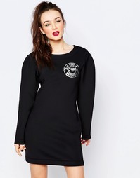 Платье с эмблемой в виде пантеры Love Moschino - Черный