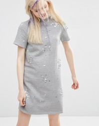 Трикотажное платье ASOS - Серый