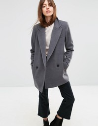 Бушлат в строгом стиле ASOS - Серый