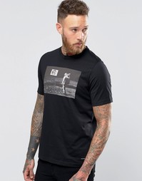 Черная футболка с принтом Человек на Луне Paul Smith - Черный