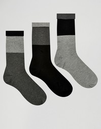 Набор из 3 пар носков ASOS - Monochrome