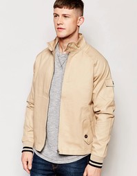 Kуртка Харрингтон с контрастной отделкой в рубчик Native Youth - Рыжий