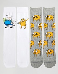 Набор из 2 пар носков ASOS Adventure Time - Мульти