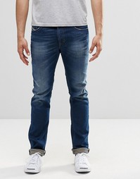 Темные узкие джинсы Diesel Thavar 853U - Темно-выбеленный