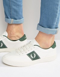 Кроссовки с логотипом Fred Perry - Белый