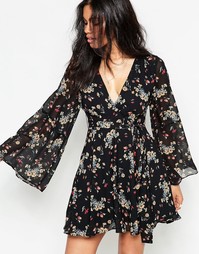 Платье Free People Lilou - Retro black combo