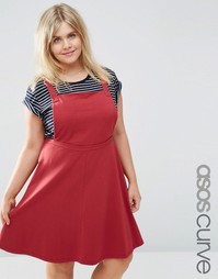 Трикотажное классическое платье‑сарафан ASOS CURVE - Ягодный