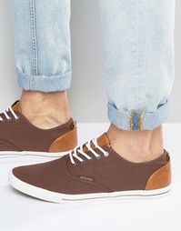 Холщовые кеды Jack &amp; Jones Spider - Коричневый