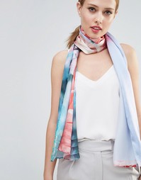 Длинный шелковый шарф с цветочным узором Ted Baker Fraya