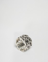 Кольцо ASOS - Шлифованный серебряный