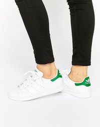 Бело-зеленые кроссовки adidas Originals Stan Smith - Белый