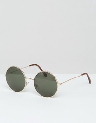 Бледно-золотистые солнцезащитные очки Vero Moda - Бледно-золотистый