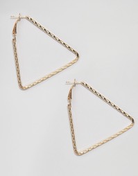 Серьги в форме треугольников Reclaimed Vintage - Золотой