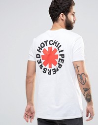 Длинная футболка с принтом Red Hot Chili Peppers спереди и сзади ASOS