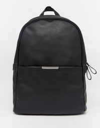 Рюкзак с металлической планкой ASOS - Черный