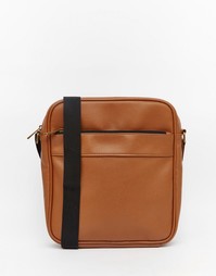 Небольшая коричневая сумка с молнией ASOS - Коричневый