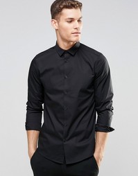 Рубашка с длинными рукавами ASOS - Черный