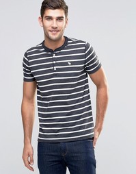 Облегающий топ хенли с короткими рукавами Abercrombie &amp; Fitch