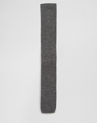 Серый меланжевый галстук ASOS - Серый