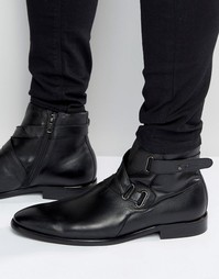 Кожаные ботинки с ремешком ALDO Farlow - Черный
