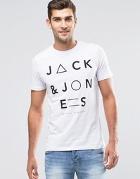 Футболка с логотипом Jack &amp; Jones - Белый