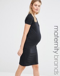 Облегающее платье для беременных Mamalicious - Черный Mama.Licious