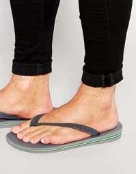 Бразильские шлепанцы Havaianas - Серый