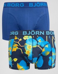 2 боксеров-брифов с цветочным принтом Bjorn Borg - Темно-синий