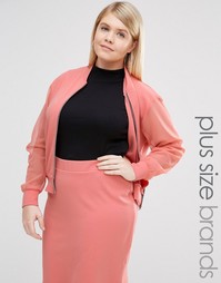 Куртка-пилот с прозрачными рукавами Pink Clove - Розовый