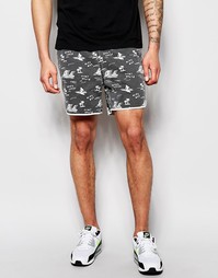 Укороченные тканые шорты с эластичным поясом ASOS - Черный