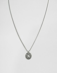 Серебристое ожерелье с подвеской в виде птицы ASOS - Серебряный