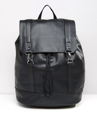 Рюкзак с металлическими застежками ASOS - Черный