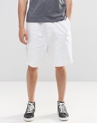 ASOS Wide Smart Shorts In White - Белый