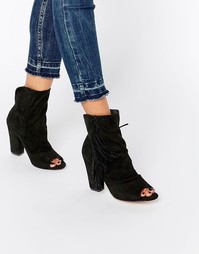 Ботильоны с открытым носком ASOS ELAINE - Черный