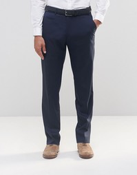 Строгие прямые брюки ASOS - Темно-синий