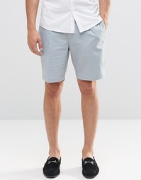 ASOS Skinny Chino Shorts In Light Blue - Серый