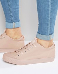 Розовые кеды на шнуровке ASOS - Розовый