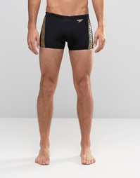 Плавки длиной 27 см с монограммой Speedo - Черный