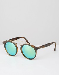 Круглые солнцезащитные очки с зеркальными линзами Ray-Ban Gatsby 0RB42