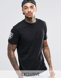 Футболка Majestic Raiders эксклюзивно для ASOS - Черный