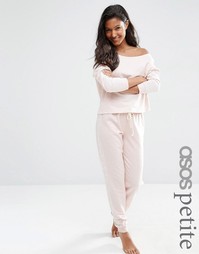 ASOS PETITE LOUNGE Marl Jersey Jogger - Розовый меланж