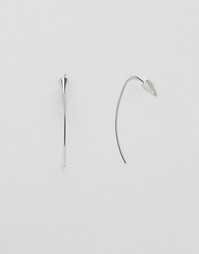 Серьги-шипы ASOS - Родий