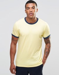 Желтая футболка слим Abercrombie &amp; Fitch Ringer - Yellow ringer