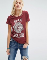 Футболка с принтом Midnight Beach Escape Billabong - Красный